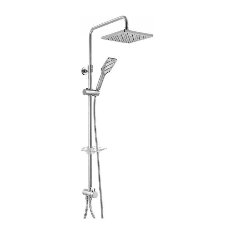 E.C.A. Tiera Teleskobik Kolonlu Banyo Tepe Duş Sistemi Kare Takım 102158042