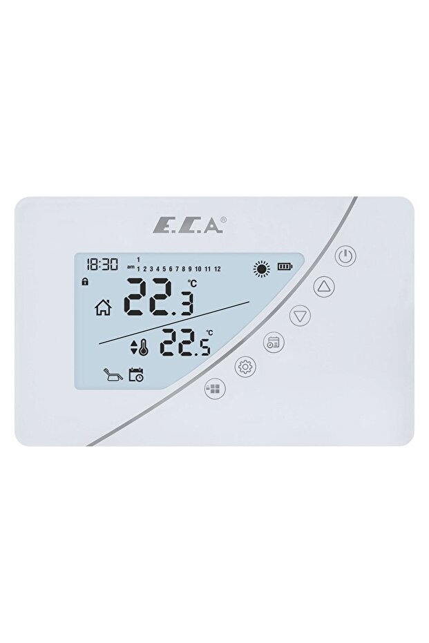 E.C.A. Poly Touch 400W Programlanabilir Kablosuz Oda Termostati