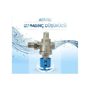 E.C.A. Volanlı Tip Su Basınç Düşürücü Valf 3/4" Iç Vida x Rakorlu 602111110